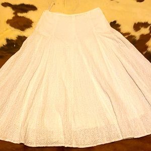 Crocheted long skirt